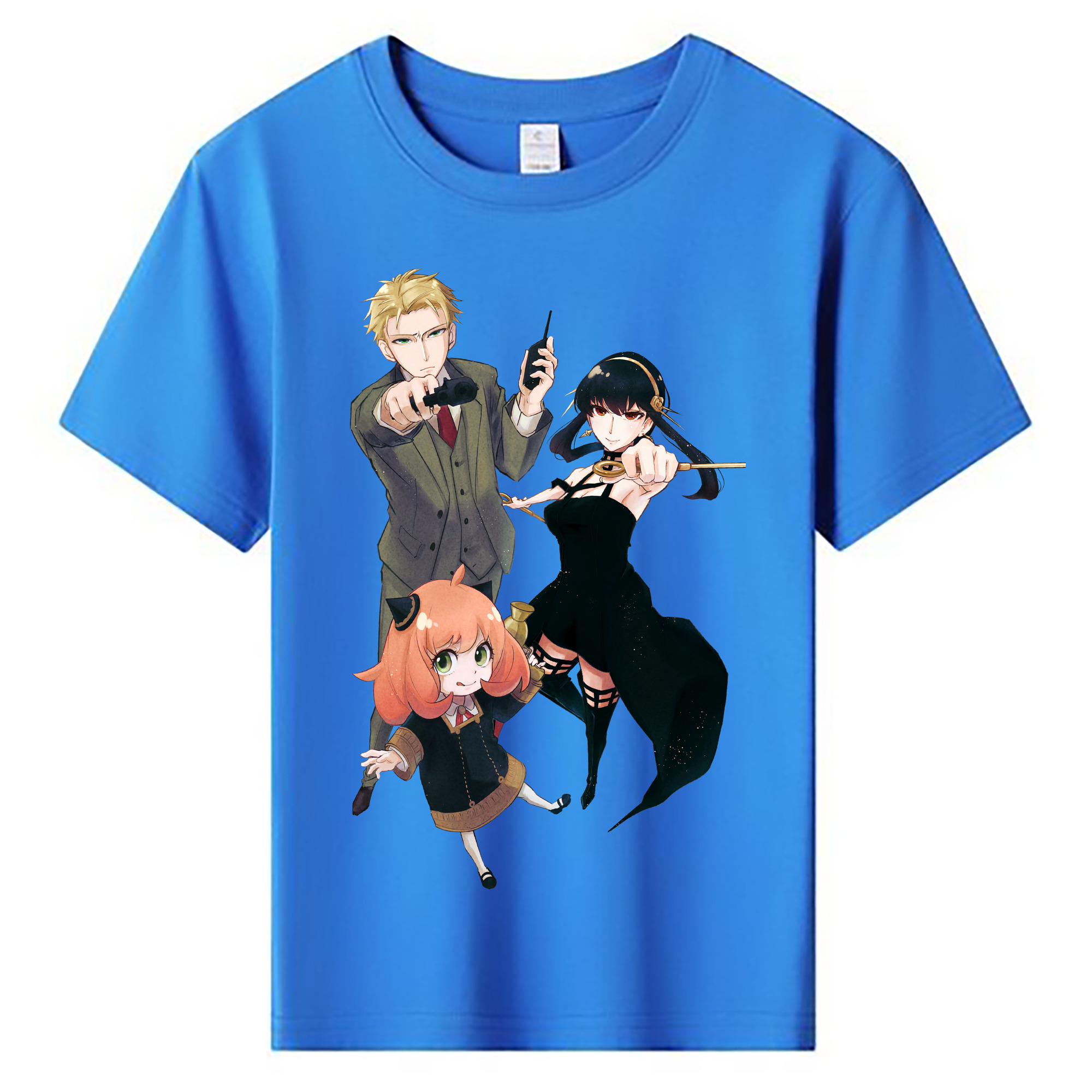 （画像用） SPY×FAMILY间谍家家酒 綿100％キッズTシャツ（フロントプリント）